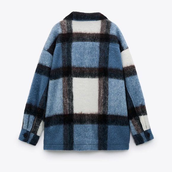 Zara Oversized Plaid Shacket - Picture 2 of 9
